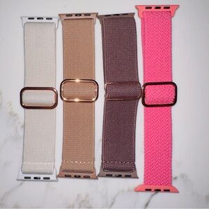 Pack of 4 stretchy Braided Watch Bands new.